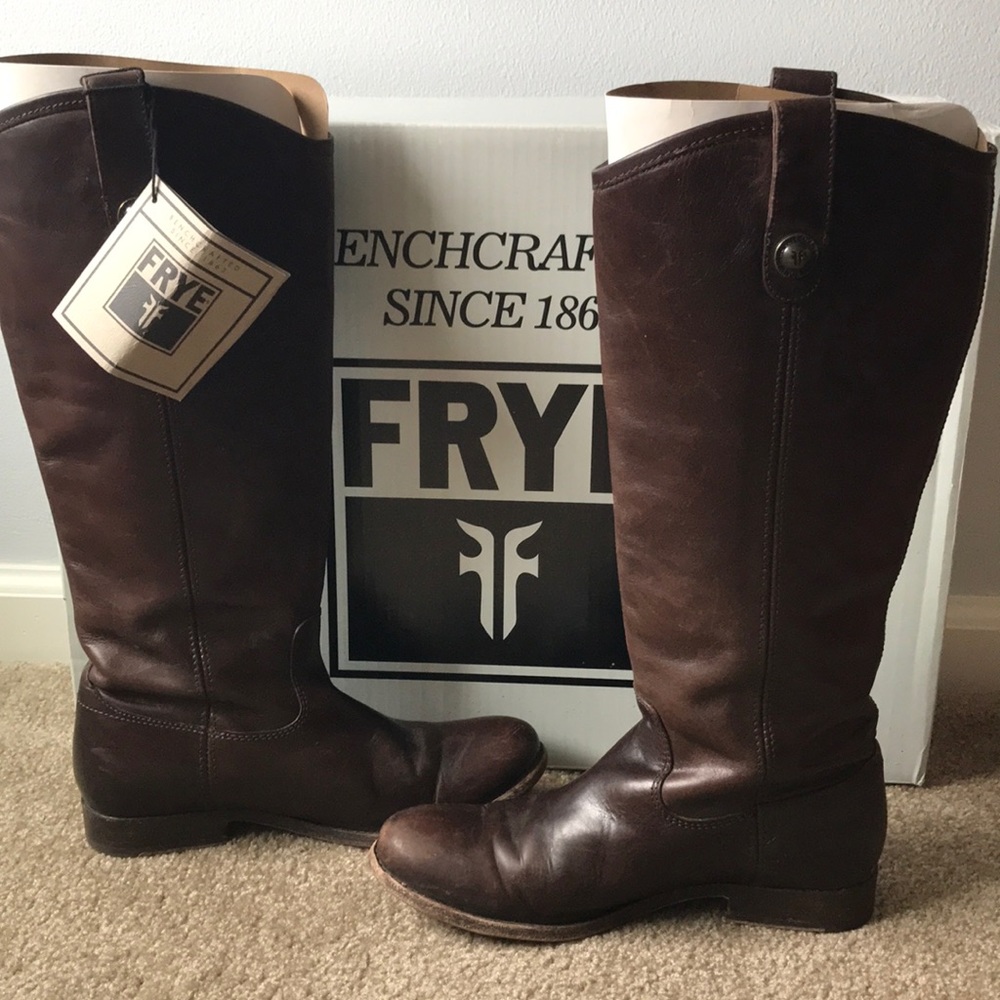 Melissa button Frye boots